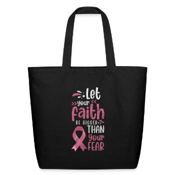 Chemo Cancer Screening Healing - Eco-Friendly Cotton Tote - black - Front