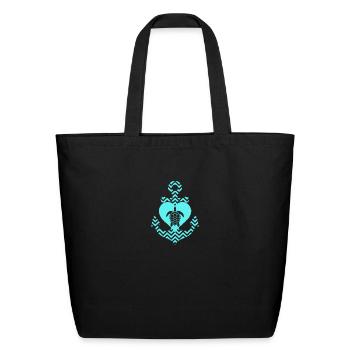 Sea Turtles - Eco-Friendly Cotton Tote - black - Front