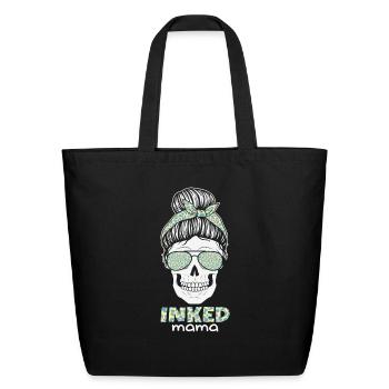Inked Mama - Eco-Friendly Cotton Tote - black - Front
