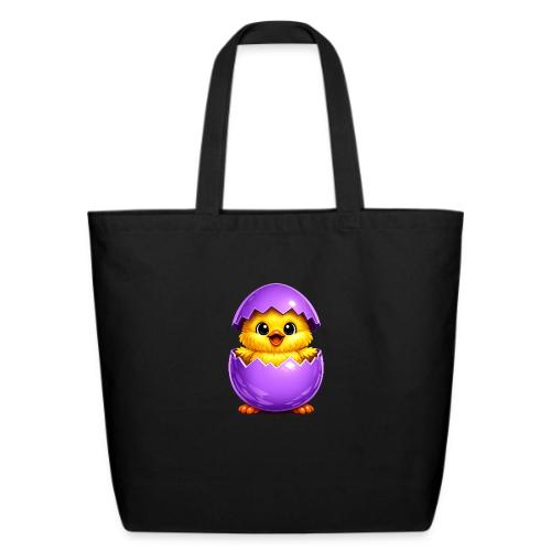 Easter Chick Purple - Eco-Friendly Cotton Tote