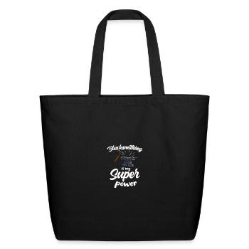 Blacksmithing Blacksmith Goldsmith Hammer Craft - Eco-Friendly Cotton Tote - black - Front