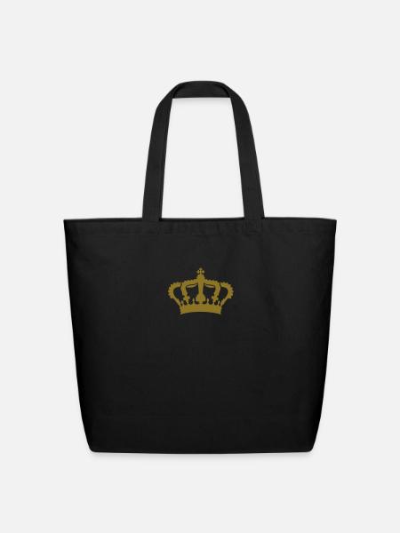 royal_crown_g1_4c - Eco-Friendly Cotton Tote - black