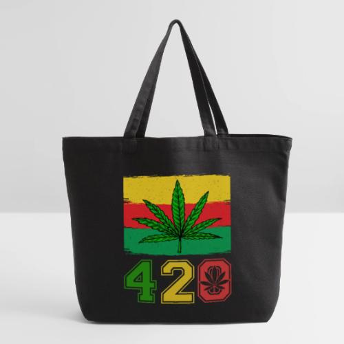Farcical 420 Herb Flag Weed Marijuana Design - Eco-Friendly Cotton Tote