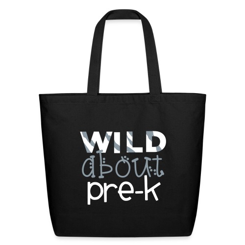 Wild About Pre-K Funky Teacher T-shirts - Eco-Friendly Cotton Tote