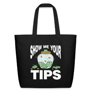 Bartender Gift Mixologist Job Waiter Bartender - Eco-Friendly Cotton Tote - black - Front