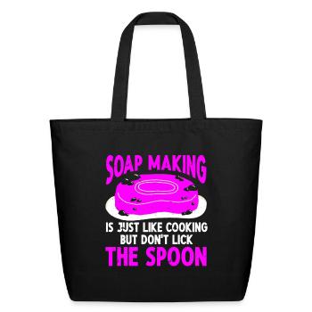 Soap Making Soap Maker - Eco-Friendly Cotton Tote - black - Front