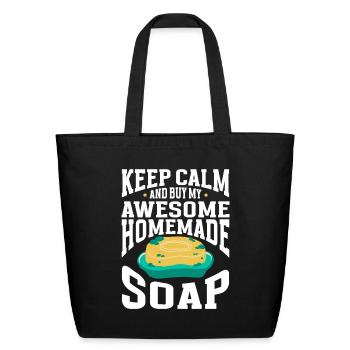 Soap Making Soap Maker - Eco-Friendly Cotton Tote - black - Front
