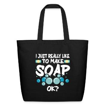 Soap Making Soap Maker - Eco-Friendly Cotton Tote - black - Front