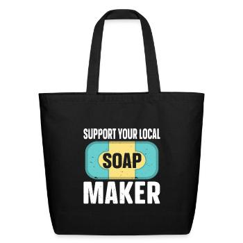Soap Making Soap Maker - Eco-Friendly Cotton Tote - black - Front
