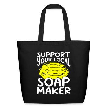 Soap Making Soap Maker - Eco-Friendly Cotton Tote - black - Front