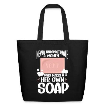 Soap Making Soap Maker - Eco-Friendly Cotton Tote - black - Front