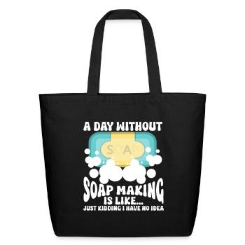 Soap Making Soap Maker - Eco-Friendly Cotton Tote - black - Front