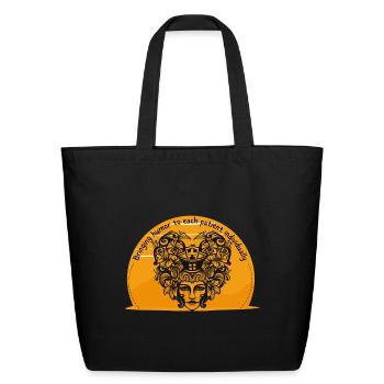 Bringing humor to each patient individually Nure - Eco-Friendly Cotton Tote - black - Front