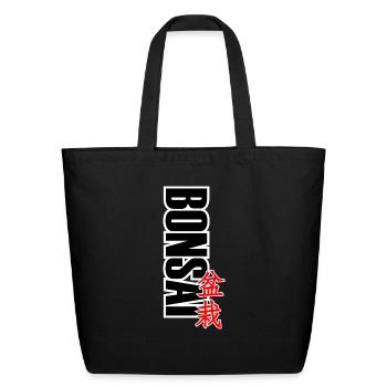 Bonsai Quotes - Eco-Friendly Cotton Tote - black - Front