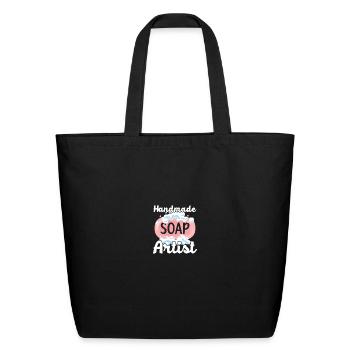 Handmade Soap Artist Soaping Soap Making - Eco-Friendly Cotton Tote - black - Front
