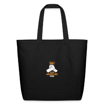 Arm Wrestling King Arm Wrestle Arm Wrestling - Eco-Friendly Cotton Tote - black - Front