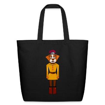 Dog Nutcracker - Eco-Friendly Cotton Tote - black - Front