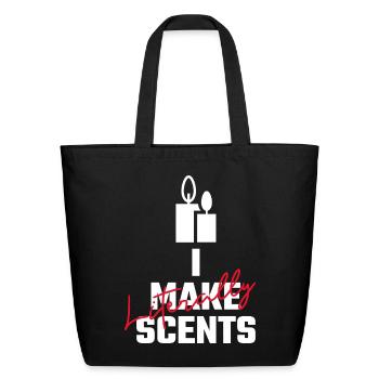 I Make Scents Literally Graphic T-Shirt  - Eco-Friendly Cotton Tote - black - Front