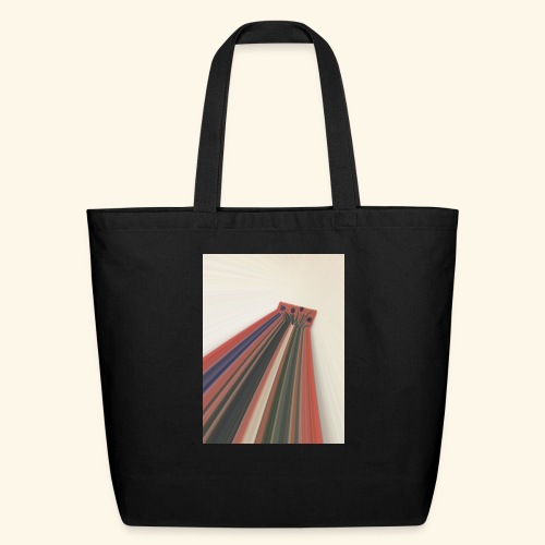 Flowers zooming toward the sky. - Eco-Friendly Cotton Tote