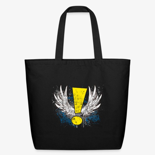 Winged Whee! Exclamation Point - Eco-Friendly Cotton Tote