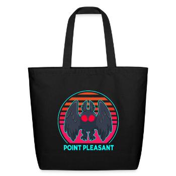 Cryptozoology Folklore Mothman Point Pleasant - Eco-Friendly Cotton Tote - black - Front
