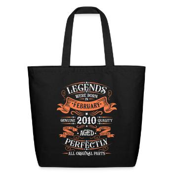 February 2010 | February 2010 anniversary 2010 - Eco-Friendly Cotton Tote - black - Front