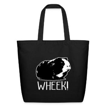Guinea Pig Lover Cavy Squeak Rodent Zoo Capybara - Eco-Friendly Cotton Tote - black - Front