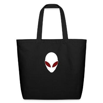 Hard Fork York the Alien Head - Eco-Friendly Cotton Tote - black - Front