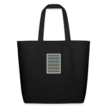 A variation of digital designs unique collection - Eco-Friendly Cotton Tote - black - Front