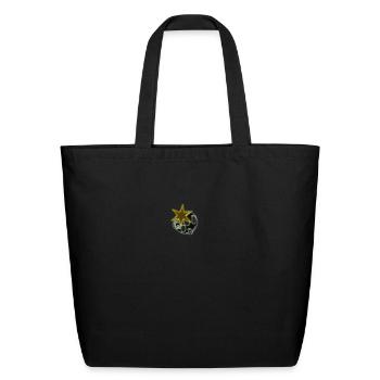Yellow Star - Eco-Friendly Cotton Tote - black - Front