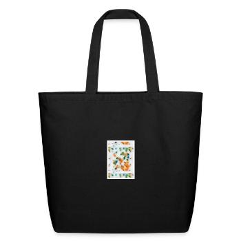 dotted shirts - Eco-Friendly Cotton Tote - black - Front