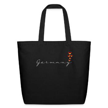 Germany - Eco-Friendly Cotton Tote - black - Front