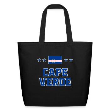 Cape Verde - Eco-Friendly Cotton Tote - black - Front