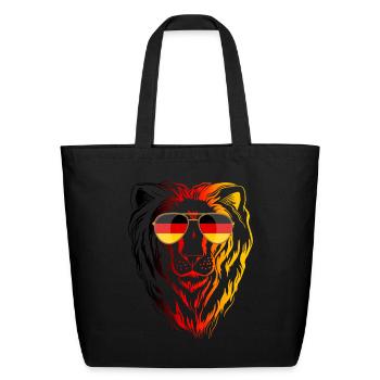 Germany - Eco-Friendly Cotton Tote - black - Front