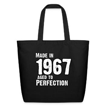 Made In 1967 For Perfection - Gift Born In 1967 - Eco-Friendly Cotton Tote - black - Front