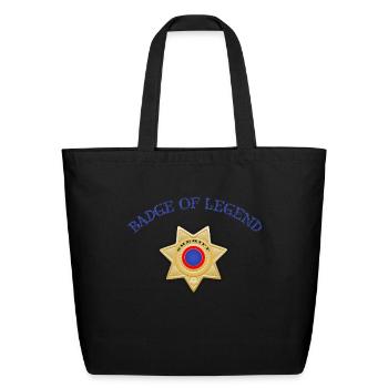 Badge of legend - Eco-Friendly Cotton Tote - black - Front