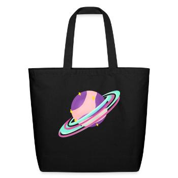 Fantasy Planet - Eco-Friendly Cotton Tote - black - Front