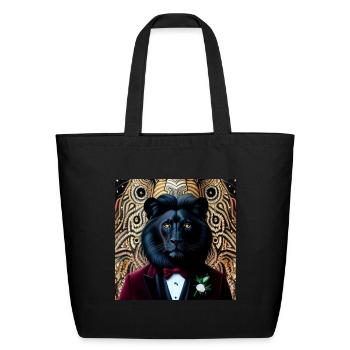Guardian of the Leo Constellation - Eco-Friendly Cotton Tote - black - Front