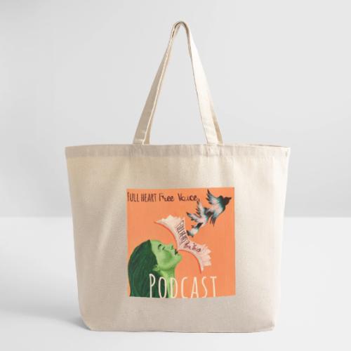 Full Heart Free Voice Podcast Cover Art - Eco-Friendly Cotton Tote