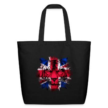 United Kingdom - Eco-Friendly Cotton Tote - black - Front