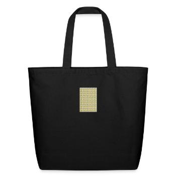 A variation of digital designs unique collection - Eco-Friendly Cotton Tote - black - Front