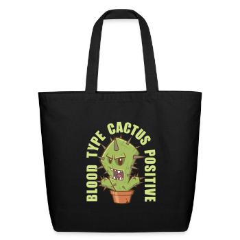 Cactus Succulant Plants Garden Gardening - Eco-Friendly Cotton Tote - black - Front