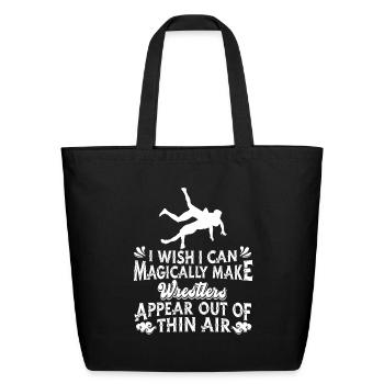Wrestling Wrestler - Eco-Friendly Cotton Tote - black - Front