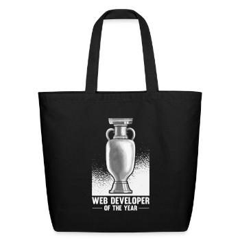 Web Developer - Eco-Friendly Cotton Tote - black - Front