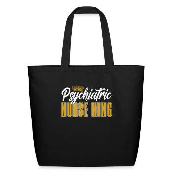 Nurse Nursing Psych Nurse - Eco-Friendly Cotton Tote - black - Front