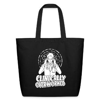 Nurse Nursing Psych Nurse - Eco-Friendly Cotton Tote - black - Front