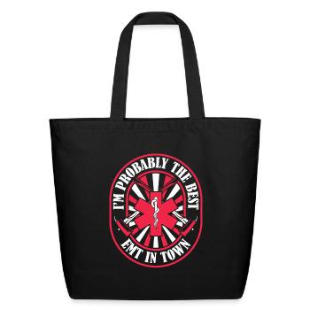 Emt Paramedic Funny - Eco-Friendly Cotton Tote - black - Front