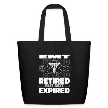 Emt Paramedic Retired - Eco-Friendly Cotton Tote - black - Front