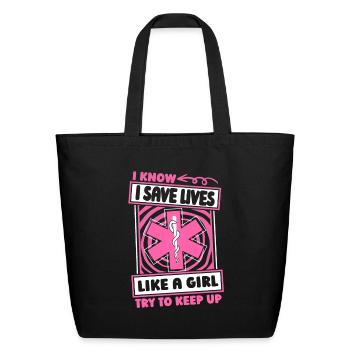Emt Paramedic Humor - Eco-Friendly Cotton Tote - black - Front