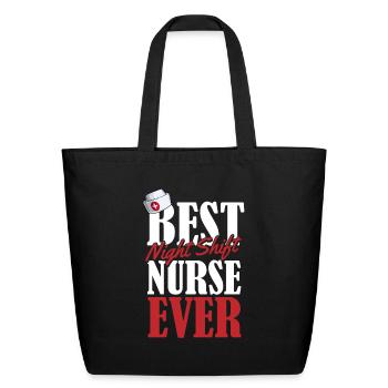 Nurse Nursing - Eco-Friendly Cotton Tote - black - Front